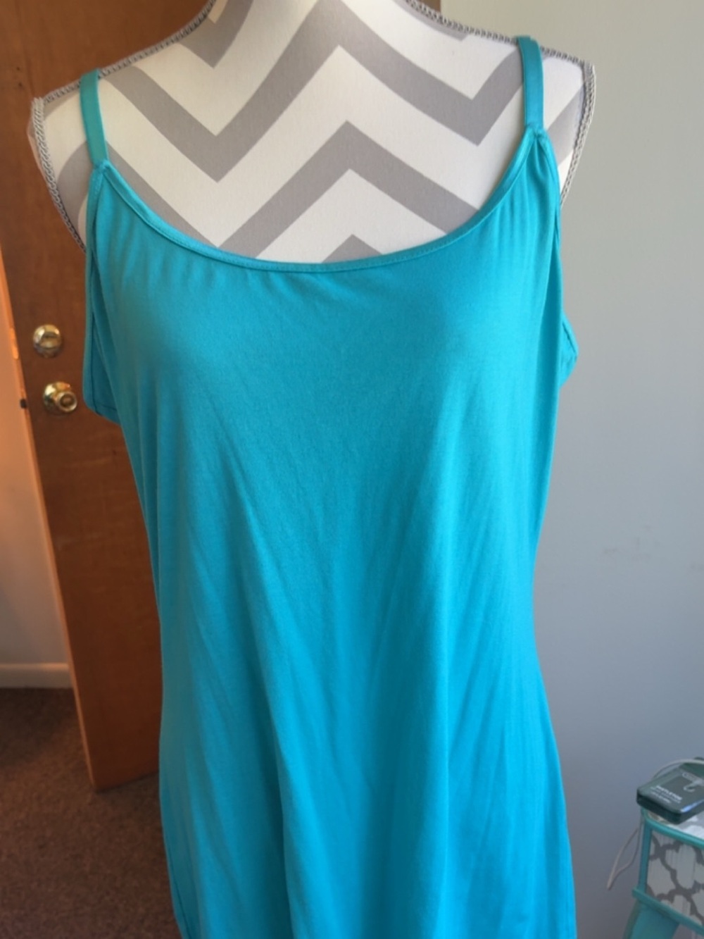 Dots women’s blue tank top